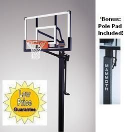 Lifetime Mammoth 98856 54 Glass Basketball Goal System