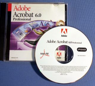 Adobe Acrobat 6.0 Pro Updgrade for Windows with Ser# (ref #E)