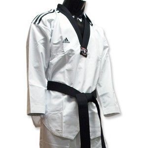 Adidas Taekwondo TKD Fighter 3STRIPE Super Master Uniform Uniforms Dan 