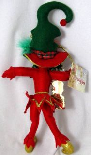 2011 Adler Pixiepyes Musical Jester Ornament Free s H