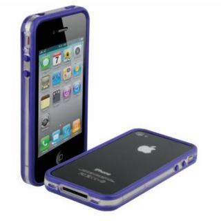 Scosche iPhone 4 Purple Polycarbonate Rubber Edge Case