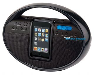    iPhone iPod Dock Station Remote Control Stereo Speakers iHome Clock