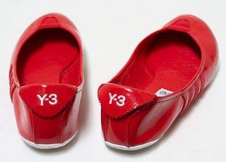 Women Red Y 3 Adidas Y3 Yohji Yamamoto Ballet Ballerina Sport Flats 