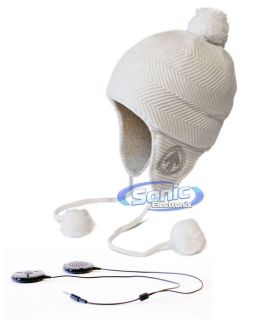 AERIAL7 White (55110) Sound Disk Toastie Beanie Headphones w 