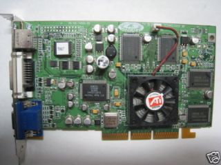 ATI Radeon DVI VGA TV R6 32M s Vid Out AGP Card