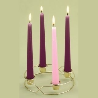 Metal Christmas Advent Wreath Candleholder with Candles 66644 Roman 