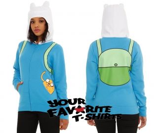 Adventure Time I Am Finn Costume Jack in Pocket Licensed Junior Zip Up 