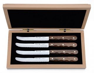 New Case XX Hardwood Steak Knife Set 4 Piece 824