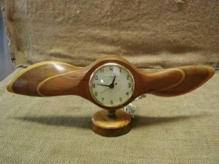   Airplane Propeller Alarm Clock Antique Old Aviation Plane Clocks