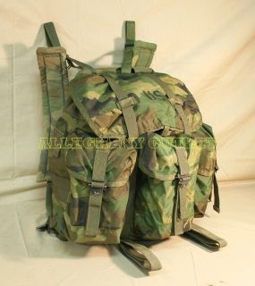 Military Camo Alice Field Pack Backpack w Straps M Good