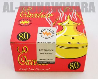 Swift Lite Bakhoor Incense Charcoal Coal 80 Tablets