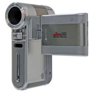 Aiptek Action Silver High Def 1080p Digital Camcorder, 3x Optical Zoom 