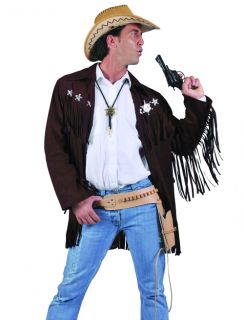 Mens Cowboy Sheriff Western Halloween Costume Jacket