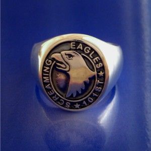 Screaming Eagles 101st Airborne Ring Sterling Silver Size 8 to 13 