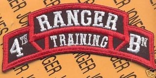 4th RTB Airborne Ranger School Cadre Scroll Patch