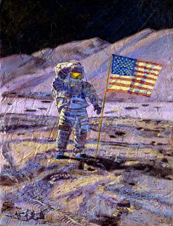 Alan Bean Jim Irwin Indomitable Astronaut Giclee Canvas