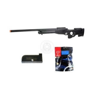 AGM L96 Type 96 AWP Airsoft Spring Sniper Rifle Extra Mag and BBs 