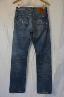 Evisu Mens Indigo Classic Straight Denim Jeans Akita 30