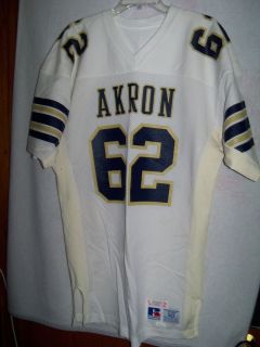 Vtg 1990s Akron Zips Team issued Game Used Worn Football Jersey Arm 