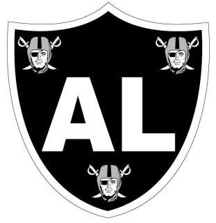 Oakland Raiders Al Davis Tribute Rip Helmet NFL Vinyl Decal Stickers 