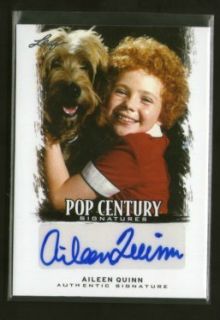 2012 Leaf Pop Century Signatures Aileen Quinn Autograph Ba AQ1 Annie 