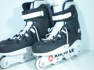 Airwalk Inline Skates Roller Skating Blades Men Size 11 Black White 