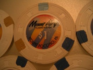 Mount Airy Casino Resort MT Pocono $1 Poker Chips