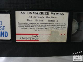 An Unmarried Woman VHS Jill Clayburgh, Alan Bates, Michael Murphy