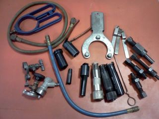 HUGE LOT A C AIR CONDITIONING TOOLS SNAP ON AUTOMOTIVE COMPRESSOR 