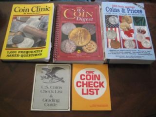 Coin Books 2 Pocket Guides Lot American Canadian Mexican Checklist 