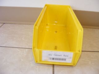 10 Akro Mils Akrobins Heavy Plastic Storage Bins Yellow  