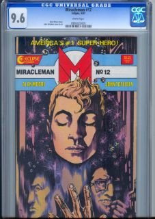 Miracleman 12 CGC 9 6 White Pages Alan Moore Story John Totleben Cover 