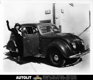 1934 DeSoto Airflow Sedan Factory Photo Ethyl Merman
