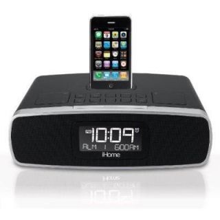 iHome iP90 Dual Alarm Clock Radio with Am FM for iPhone 4G 3GS iPod 