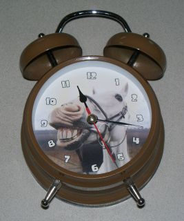 Horse Alarm Clock Animal Sound Equestrian Grinning Horse Double Bell 