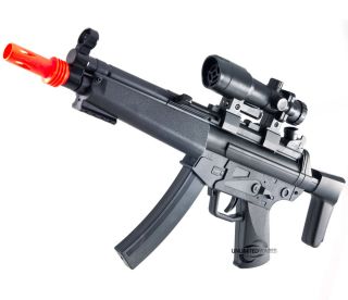 New MP5 K Spring Airsoft SMG w Tactical Laser Gun Sniper Rifle BB 