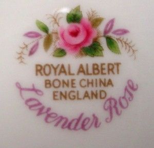 Royal Albert China Lavender Rose China Cup Saucer Set