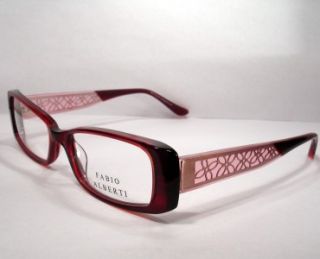 fabio alberti women eyeglass frames new 894 burgundy