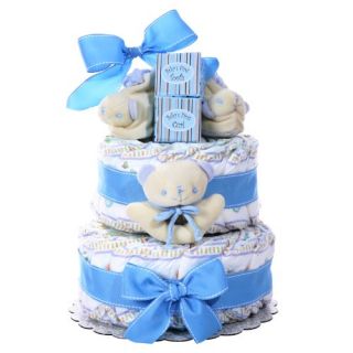 features of boy s two tier diaper cake a unique basket that anybody 