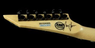 ESP Alexi Laiho Blacky Signed Electric Guitar Ebony Fretboard Floyd 
