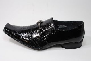Delli Aldo Italian Style Mens Size Dress Shoes 8666A Shiny Black 109 