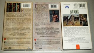   Roots 2 Sounder 3 VHS Movie Set Alex Haley William H Armstrong