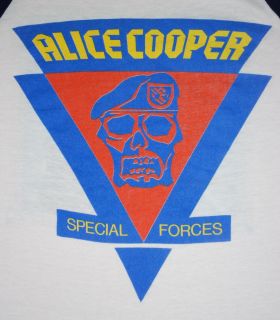 Vintage Alice Cooper Special Forces Tour Shirt 1981 M