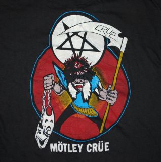 Vtg Motley Crue 85 Allister Fiend Shirt 1985 L Original