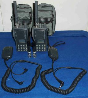Alinco DJ F1 VHF Transceiver Pair of Two with Many Extras Great VHF 