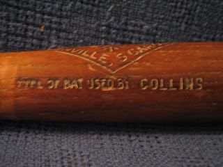 Eddie ?) Collins Vintage Game Used ZINN BECK Diamond Ace Bat