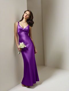 Alfred Angelo 7069 Purple Violet Bridesmaid Prom Formal Size 12 Size 