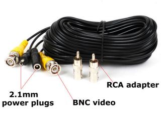 Surveillance Security CCTV Camera Video Power All in One Cable Wire 