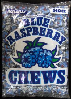 Alberts Blue Raspberry Chews 240 Count Classic Candy