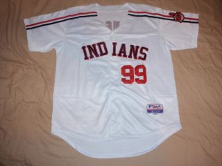 99 Rick Vaughn Cleveland Indians MLB Jersey Wild Thing Major League M 